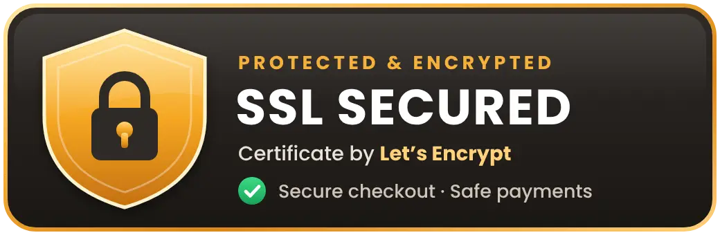 SSL secured website badge
